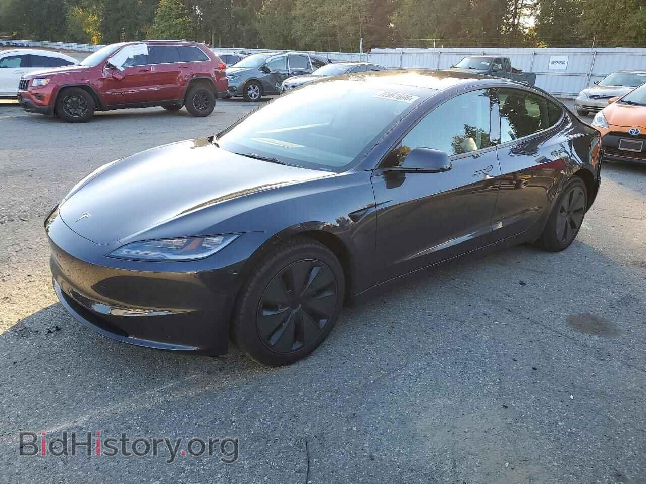 2024 Tesla MODEL 3 (VIN 5YJ3E1EA4RF835118) — фото 1 из 12, Copart, повреждение: задняя часть