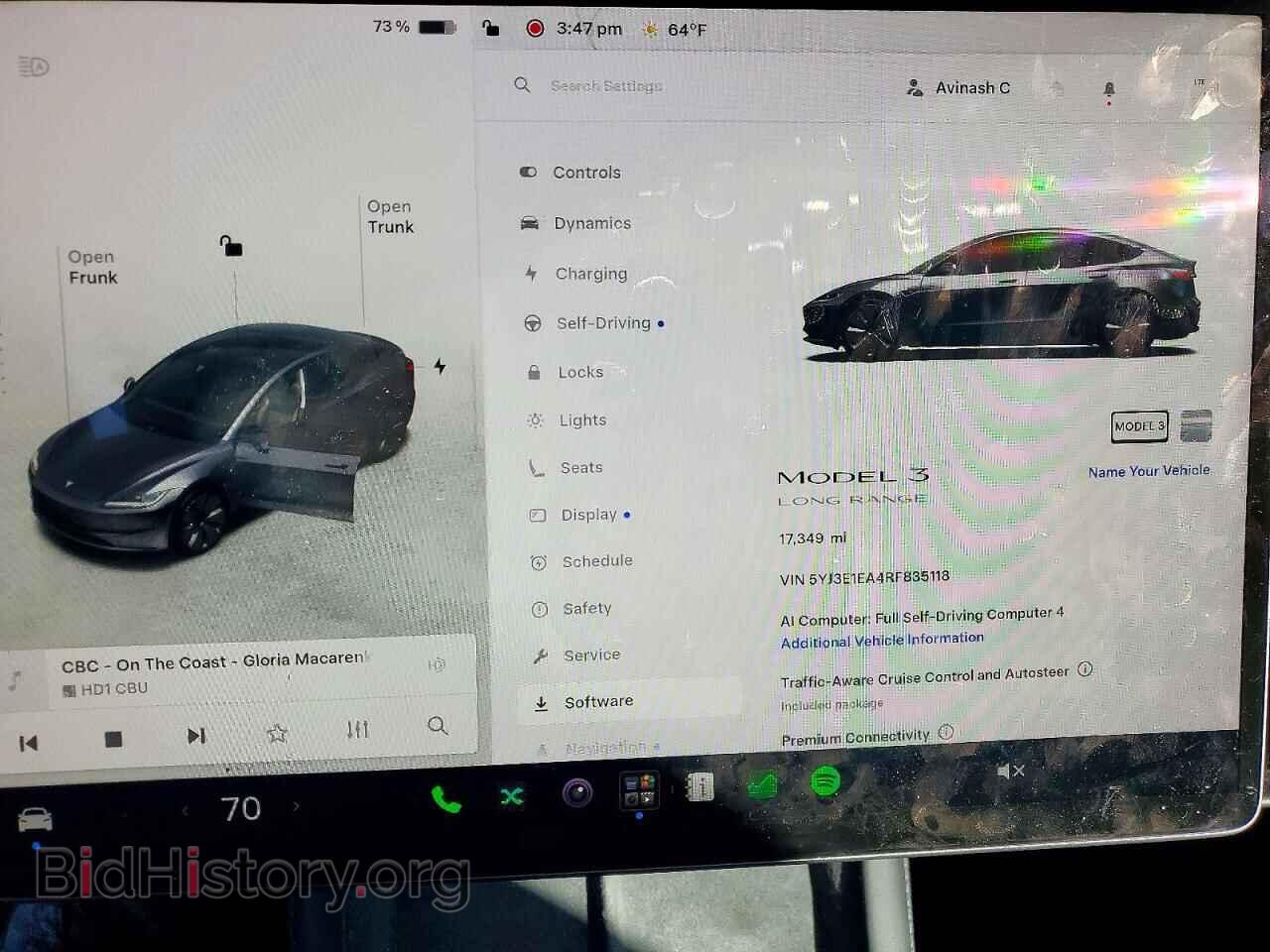 2024 Tesla MODEL 3 (VIN 5YJ3E1EA4RF835118) — фото 9 из 12