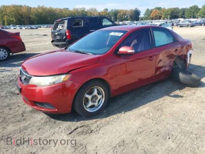 2010 Kia FORTE EX, burgundy — VIN KNAFU4A27A5071137, Copart
