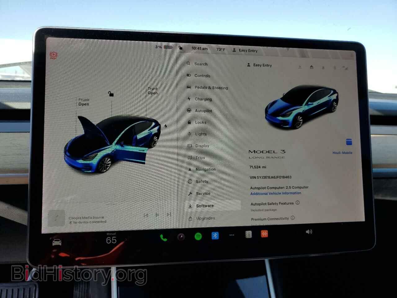 2018 TESLA MODEL 3 - VIN: 5YJ3E1EA6JF018463 - Фото 9