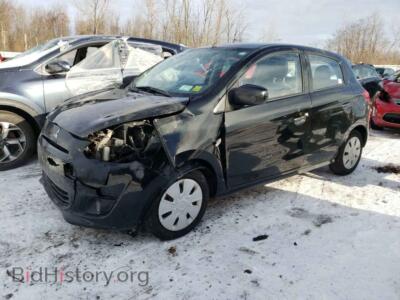 2014 Mitsubishi MIRAGE Mirage DE, black — VIN ML32A3HJXEH008221, Copart