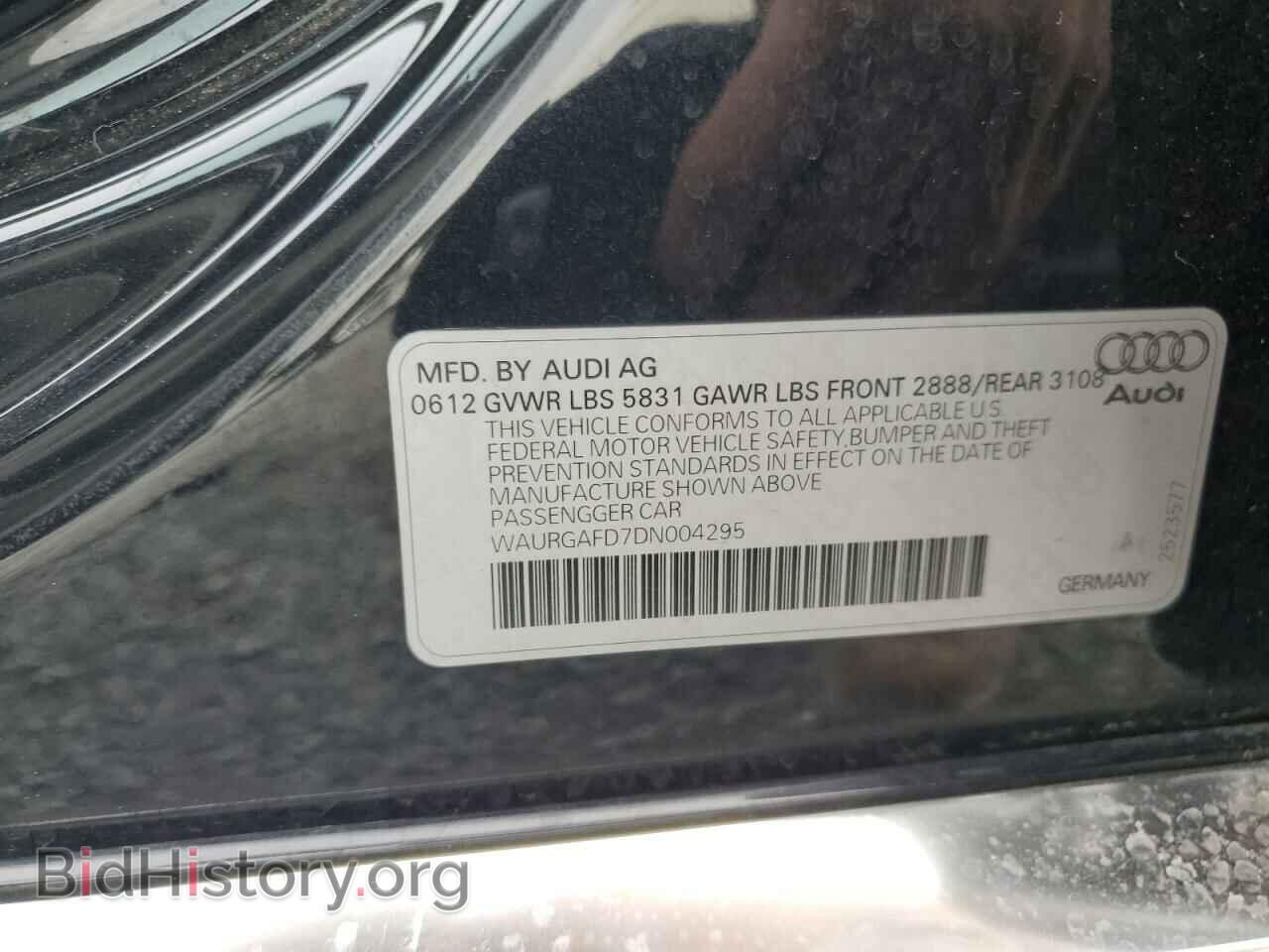 2013 AUDI A8 - VIN: WAURGAFD7DN004295 - Фото 12
