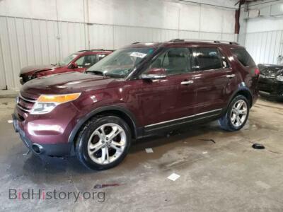 2011 Ford EXPLORER Limited, бордовый — VIN 1FMHK8F81BGA02483, Copart