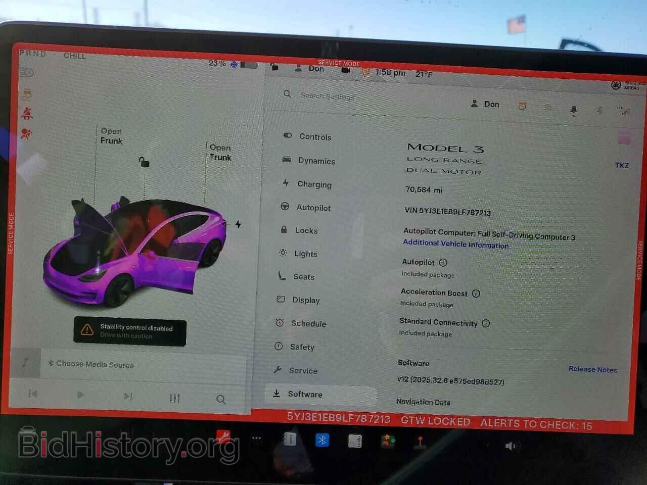 2020 TESLA MODEL 3 - VIN: 5YJ3E1EB9LF787213 - Photo 9