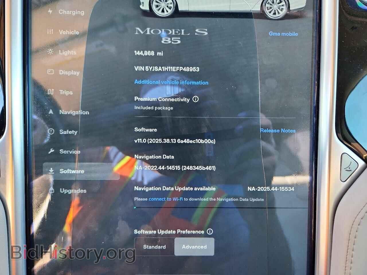 2014 TESLA MODEL S - VIN: 5YJSA1H11EFP48953 - Photo 9