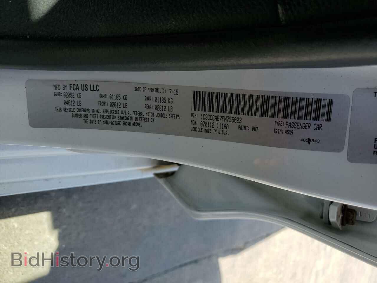 2015 CHRYSLER 200 - VIN: 1C3CCCAB7FN755023 - Photo 12