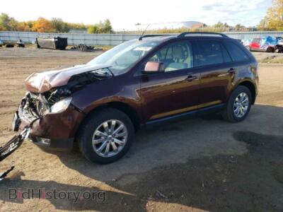 2009 Ford EDGE Edge SEL, бордовый — VIN 2FMDK38C29BA49235, Copart