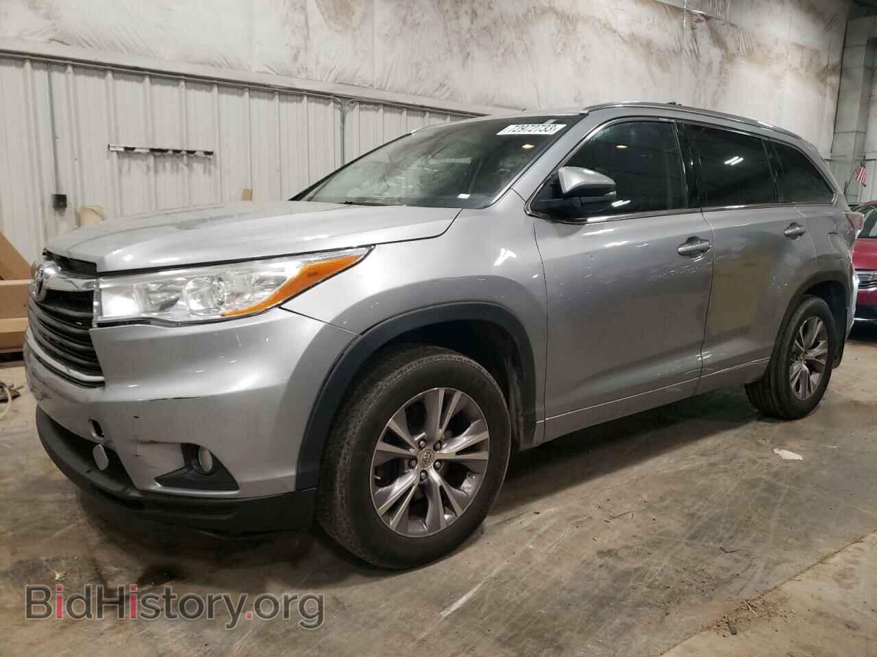 Photo 5TDJKRFH8FS149407 - TOYOTA HIGHLANDER 2015