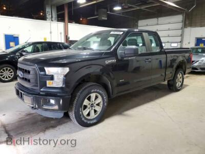 2015 Ford F150 Super Cab, black — VIN 1FTEX1EP7FKD47237, Copart