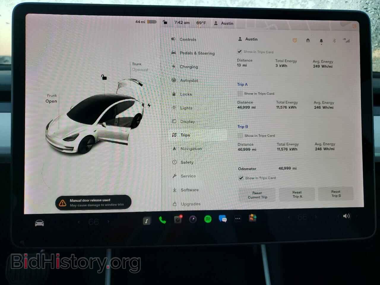2019 TESLA MODEL 3 - VIN: 5YJ3E1EA4KF509471 - Фото 9
