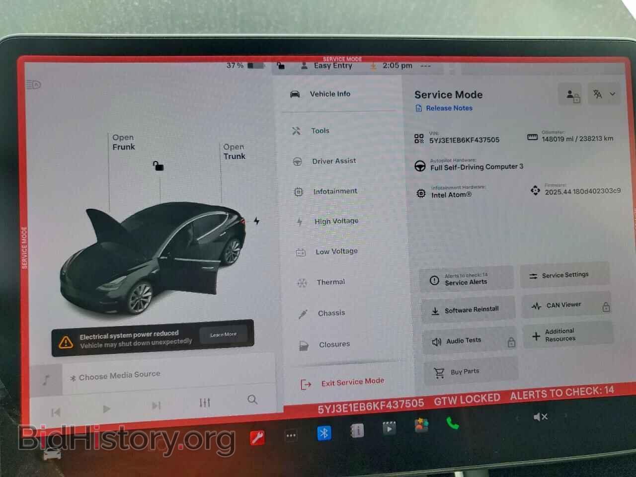 2019 TESLA MODEL 3 - VIN: 5YJ3E1EB6KF437505 - Photo 9