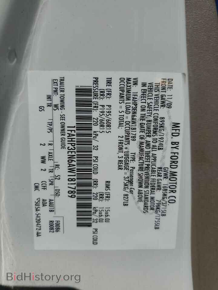 2010 FORD FOCUS - VIN: 1FAHP3EN6AW181789 - Photo 13