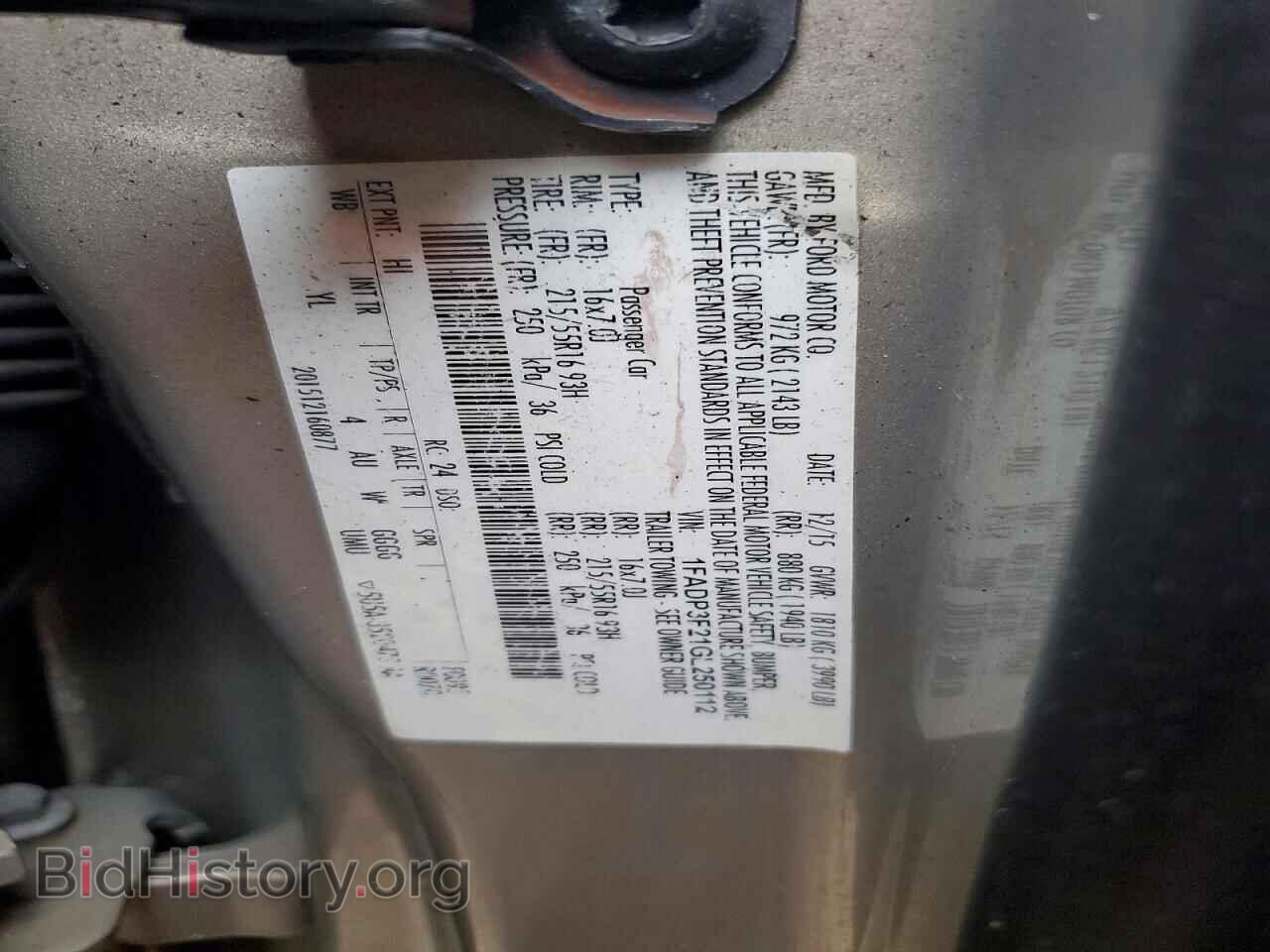2016 FORD FOCUS - VIN: 1FADP3F21GL250112 - Фото 12