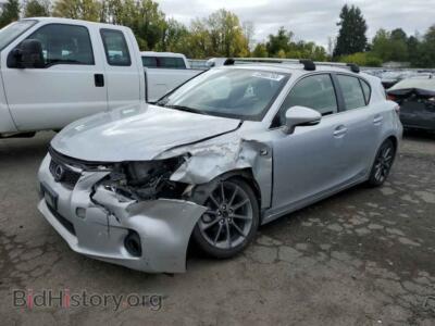2013 Lexus CT 200, серебристый — VIN JTHKD5BH6D2169879, Copart