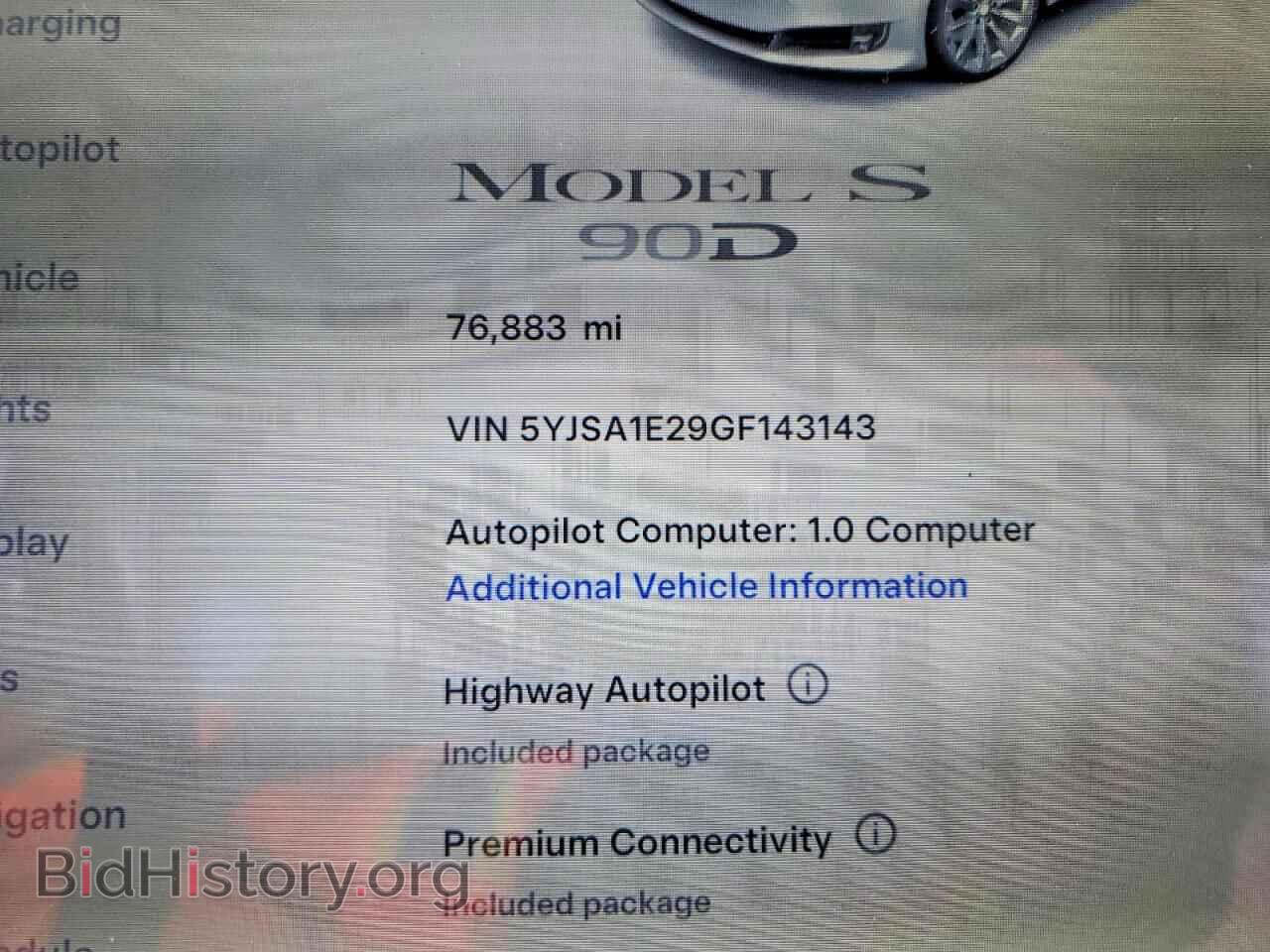 2016 TESLA MODEL S - VIN: 5YJSA1E29GF143143 - Photo 9