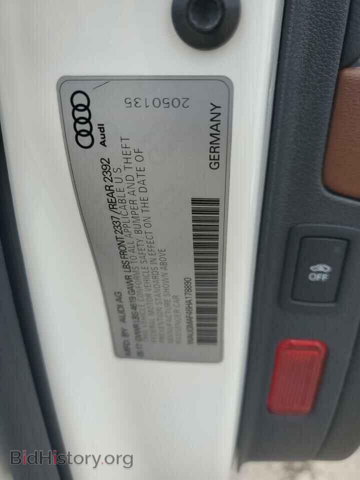 2017 AUDI A4 - VIN: WAUGMAF46HA178890 - Фото 12