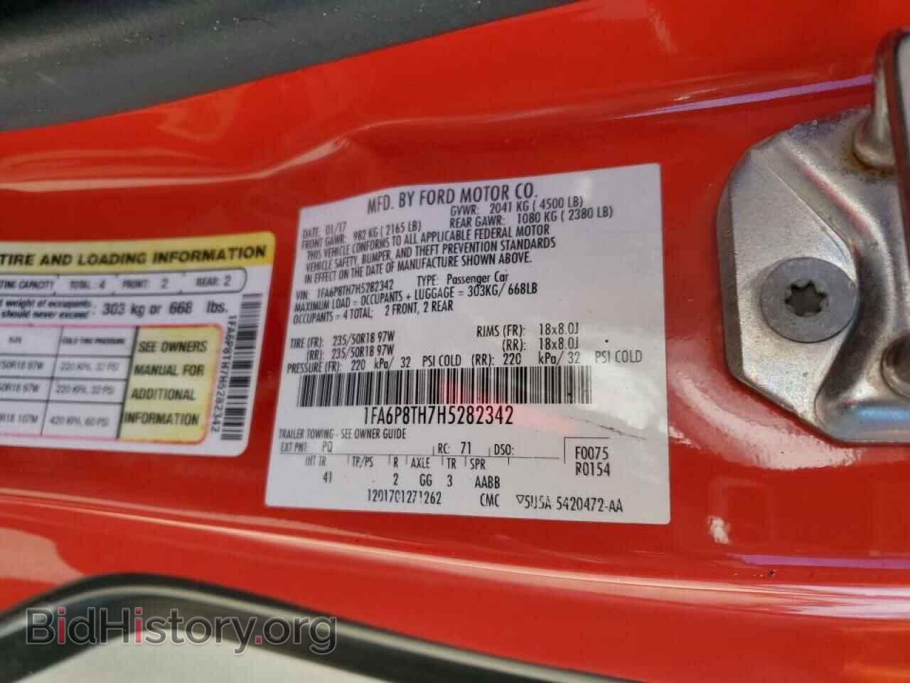 2017 FORD MUSTANG - VIN: 1FA6P8TH7H5282342 - Photo 12