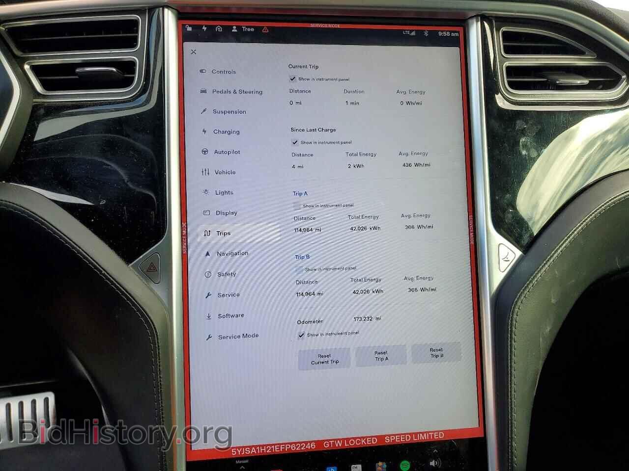 2014 TESLA MODEL S - VIN: 5YJSA1H21EFP62246 - Photo 9