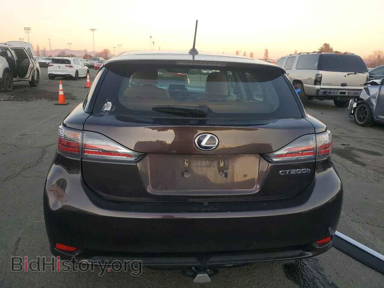 2012 LEXUS CT 200 - VIN: JTHKD5BH2C2061838 - Фото 6