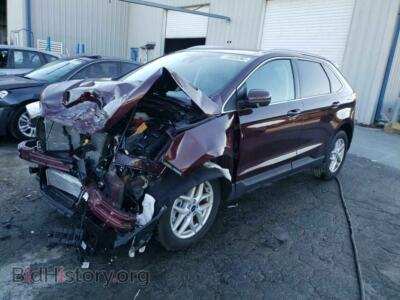 2021 Ford EDGE Edge SEL, бордовый — VIN 2FMPK3J94MBA47037, Copart