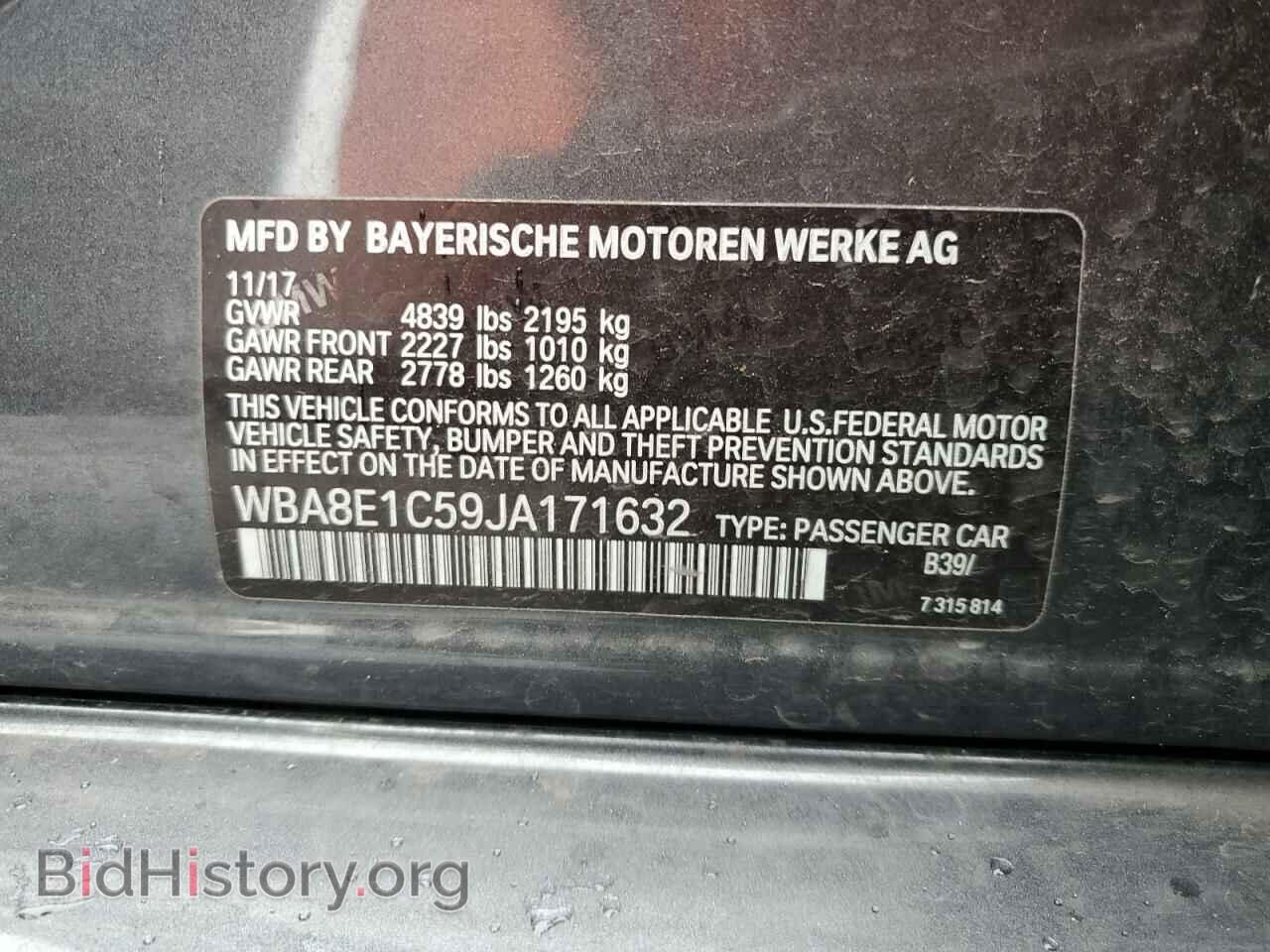 2018 BMW 3 SERIES - VIN: WBA8E1C59JA171632 - Фото 12