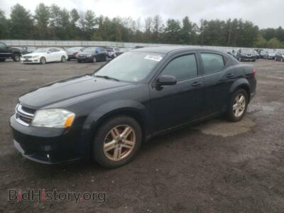 2014 Dodge AVENGER SXT, черный — VIN 1C3CDZCB7EN139060, Copart