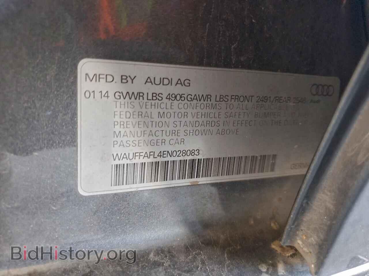 2014 AUDI A4 - VIN: WAUFFAFL4EN028083 - Фото 12