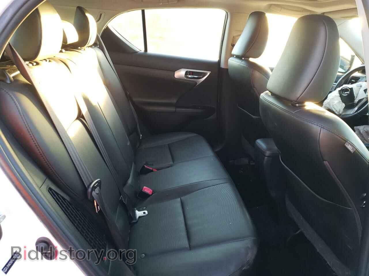 2012 LEXUS CT 200 - VIN: JTHKD5BH0C2108235 - Фото 10