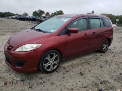 2010 Mazda 5, бордовый — VIN JM1CR2WL0A0376862, Copart