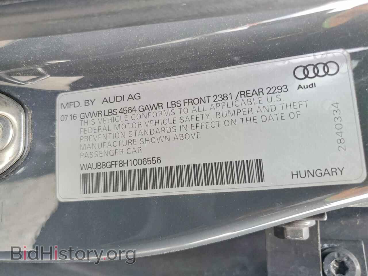 2017 AUDI A3 - VIN: WAUB8GFF8H1006556 - Фото 12