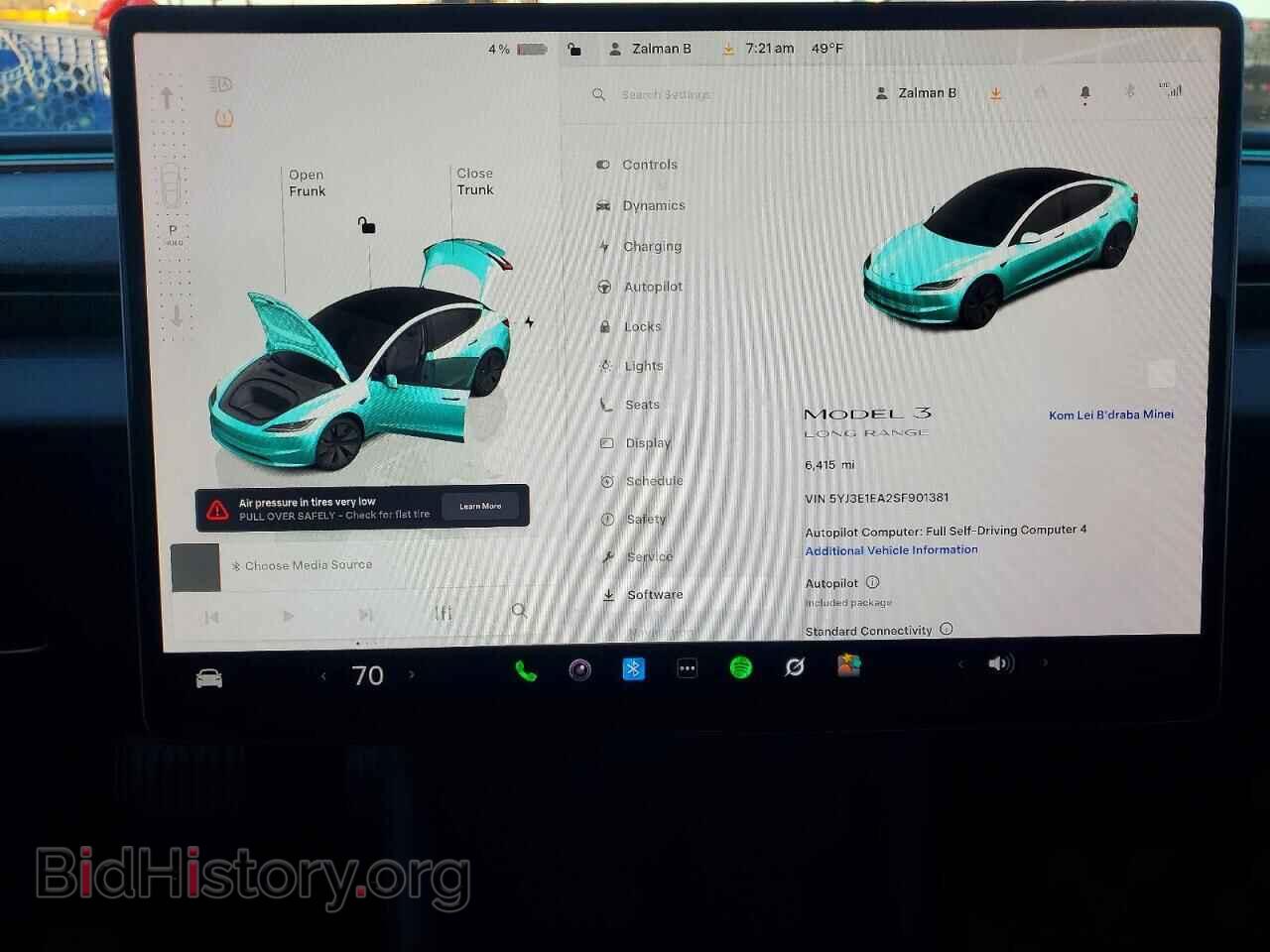 2025 TESLA MODEL 3 - VIN: 5YJ3E1EA2SF901381 - Photo 9