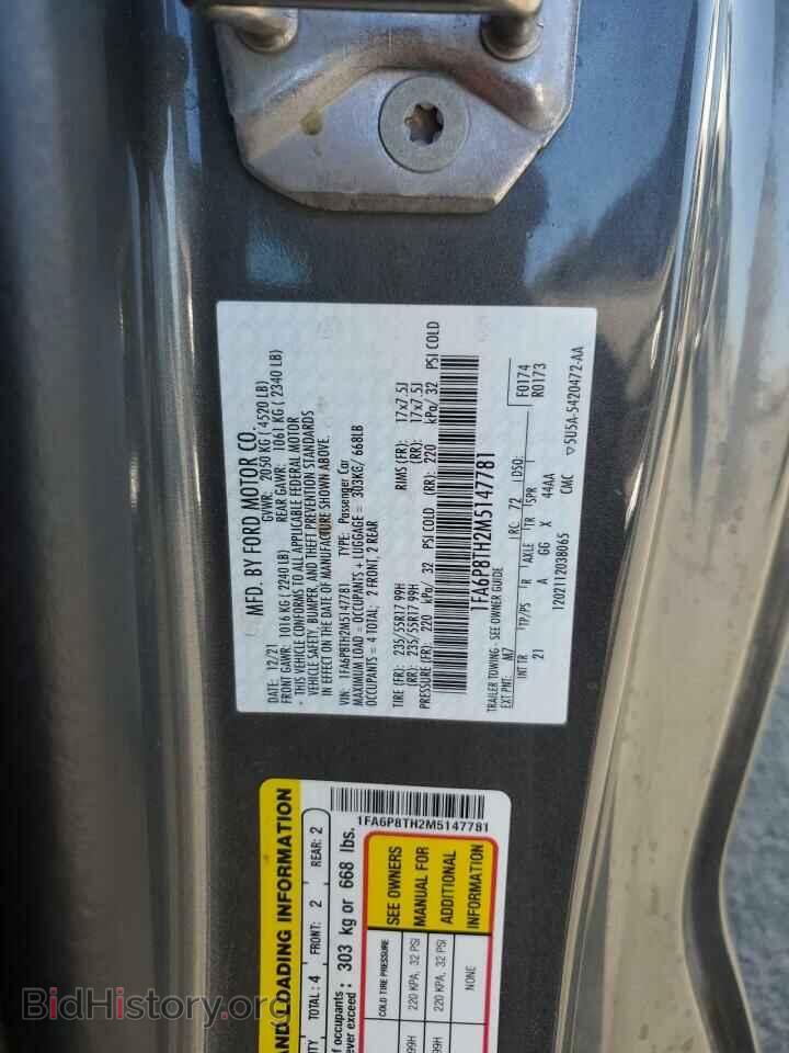 2021 FORD ALL Models - VIN: 1FA6P8TH2M5147781 - Photo 12