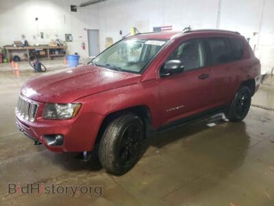 2015 Jeep COMPASS Compass SP, бордовый — VIN 1C4NJDBB9FD117859, Copart