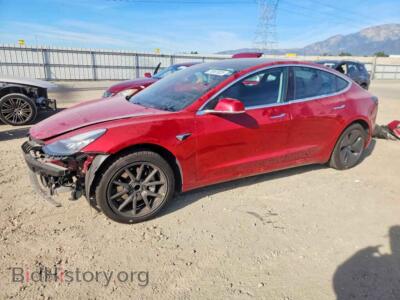 2019 Tesla MODEL 3, red — VIN 5YJ3E1EA5KF396565, Copart