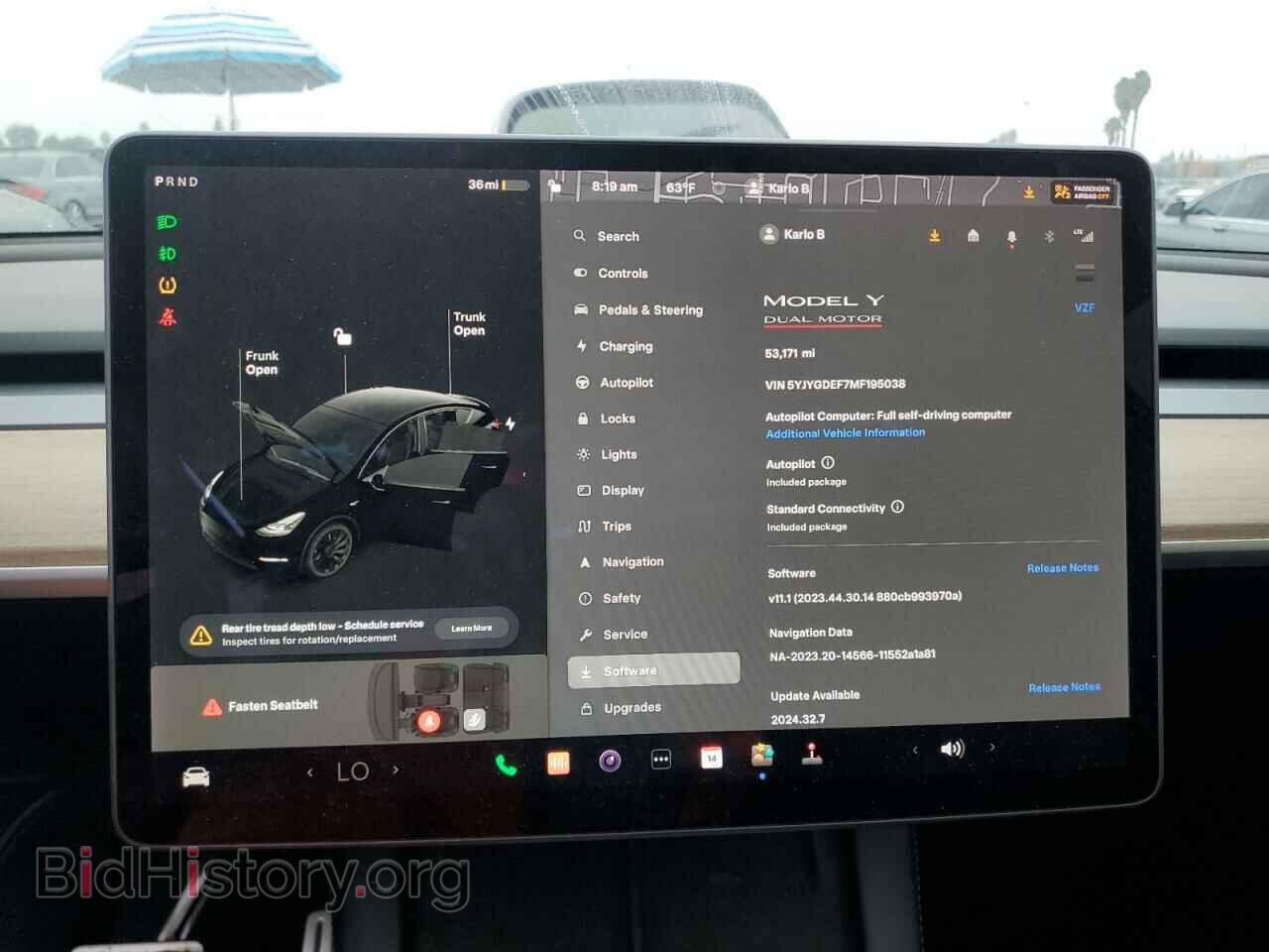 2021 TESLA MODEL Y - VIN: 5YJYGDEF7MF195038 - Фото 9