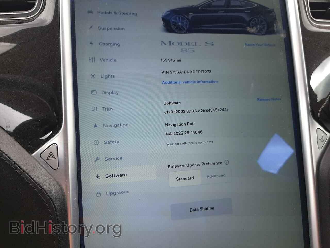 2013 TESLA MODEL S - VIN: 5YJSA1DNXDFP17272 - Фото 9
