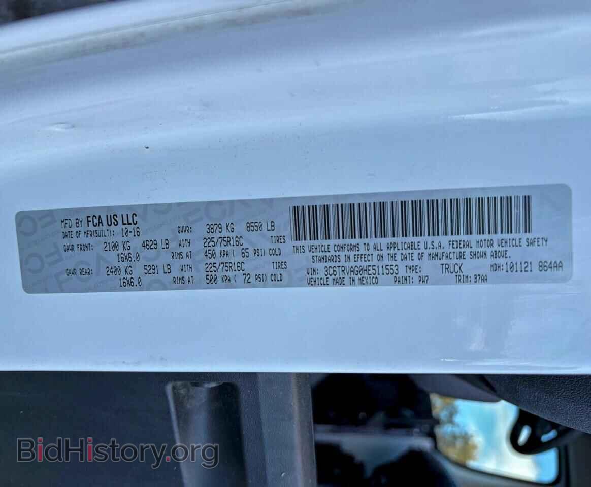 2017 RAM All Models - VIN: 3C6TRVAG0HE511553 - Photo 10