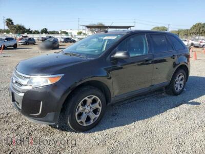 2014 Ford EDGE SEL, черный — VIN 2FMDK3JC0EBB76232, Copart