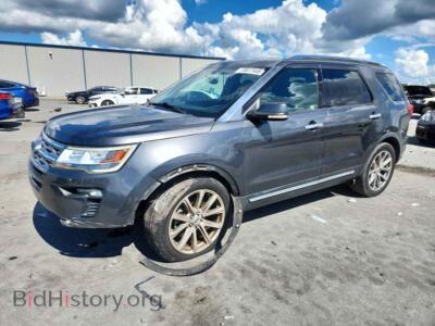 2018 Ford EXPLORER Limited, gray — VIN 1FM5K7F89JGB66821, Copart