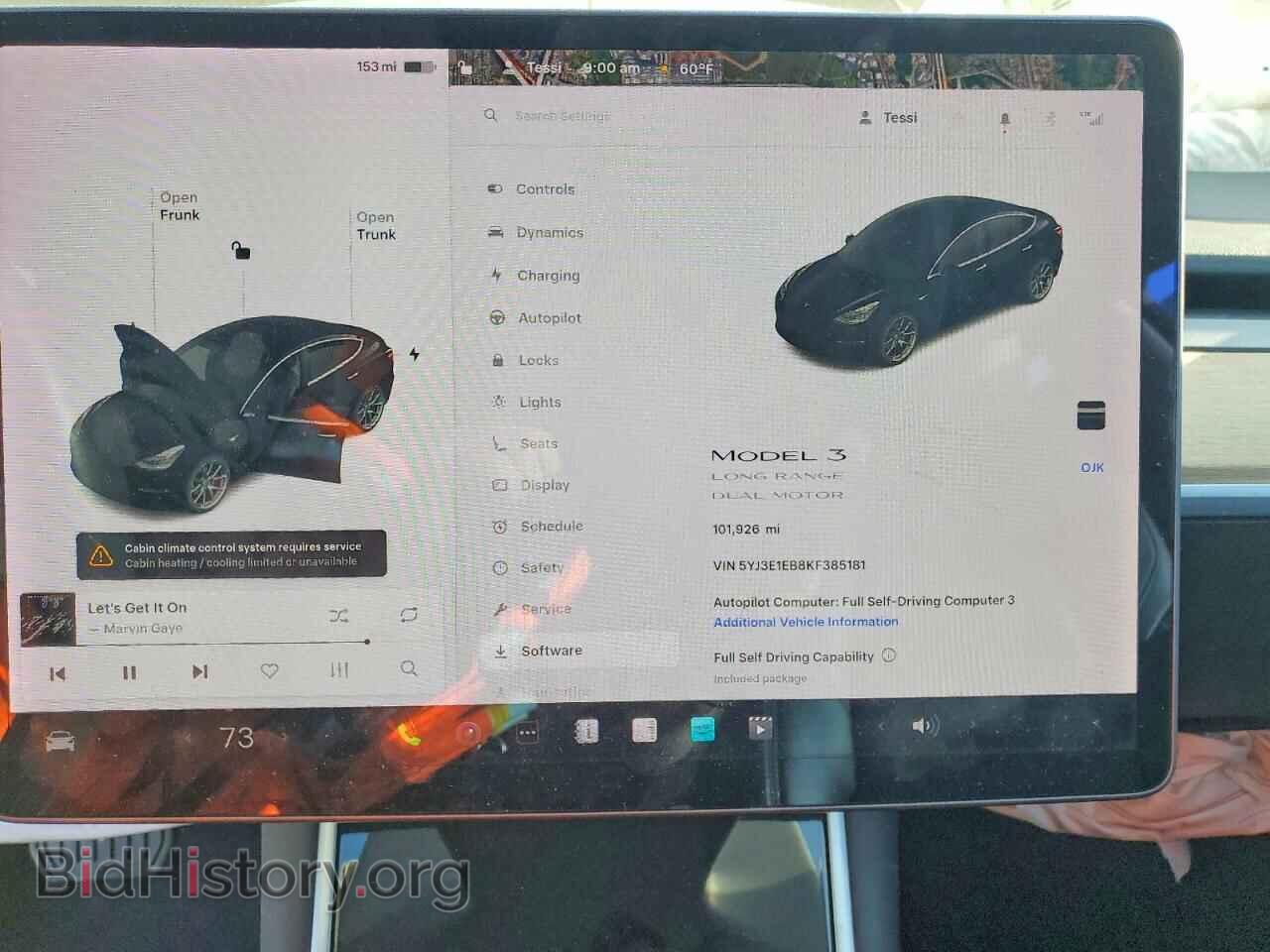 2019 TESLA MODEL 3 - VIN: 5YJ3E1EB8KF385181 - Фото 9