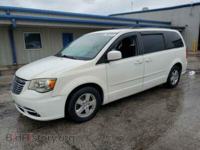 2013 Dodge CARAVAN SXT, white — VIN 2C4RDGCG7DR575298, Copart