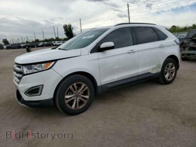 2015 Ford EDGE EDGE SEL, white — VIN 2FMTK3J85FBC16202, Copart