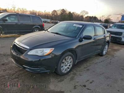 2012 Chrysler 200 LX, black — VIN 1C3CCBAB8CN104005, Copart