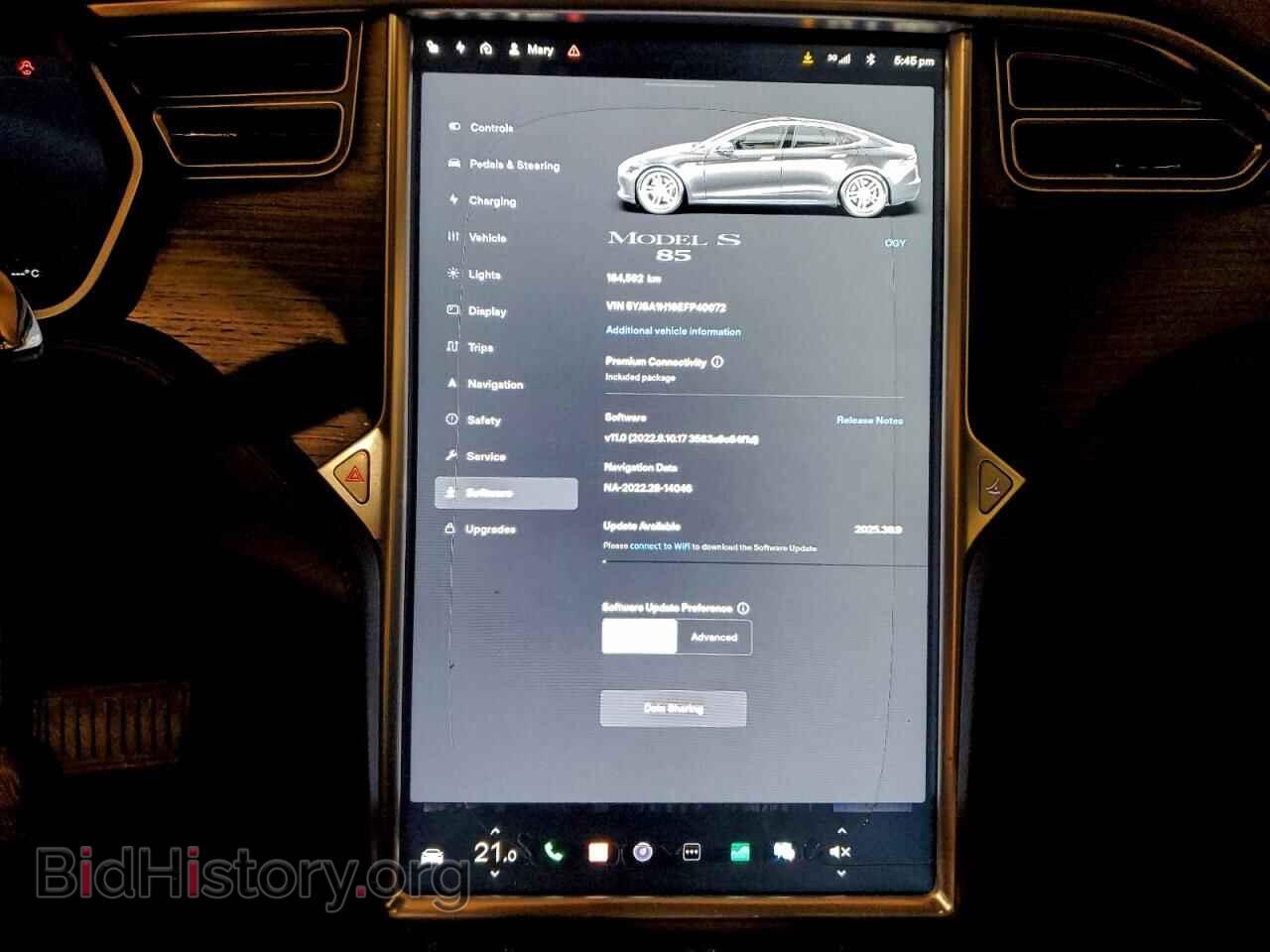2014 TESLA MODEL S - VIN: 5YJSA1H16EFP40072 - Фото 9