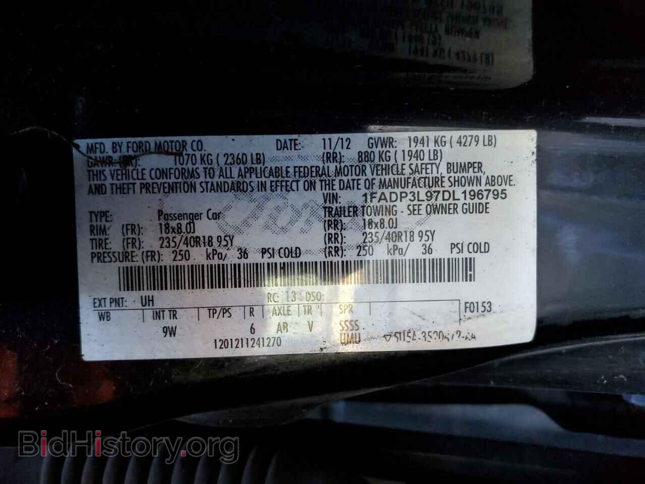2013 FORD FOCUS - VIN: 1FADP3L97DL196795 - Фото 14