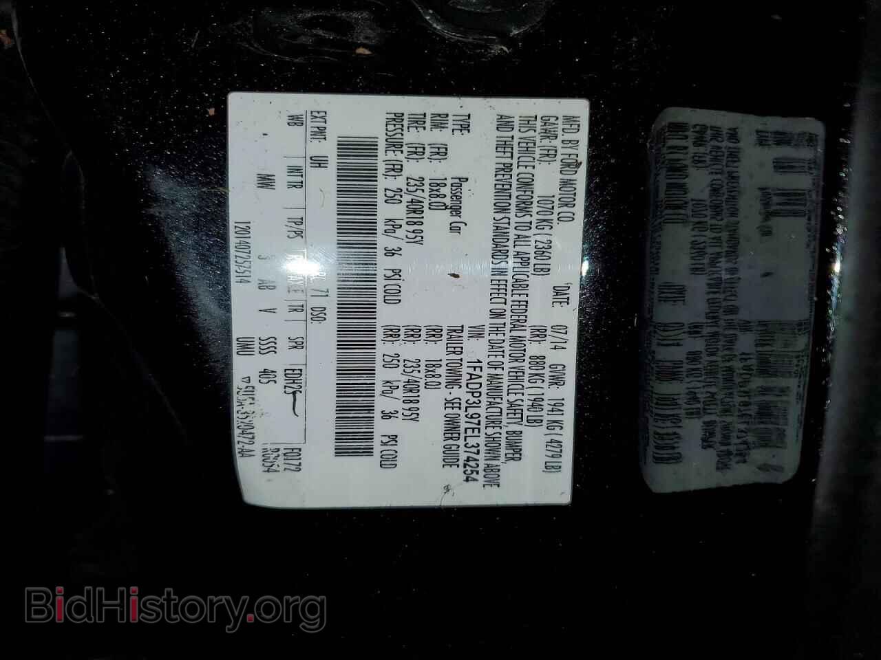 2014 FORD FOCUS - VIN: 1FADP3L97EL374254 - Photo 13