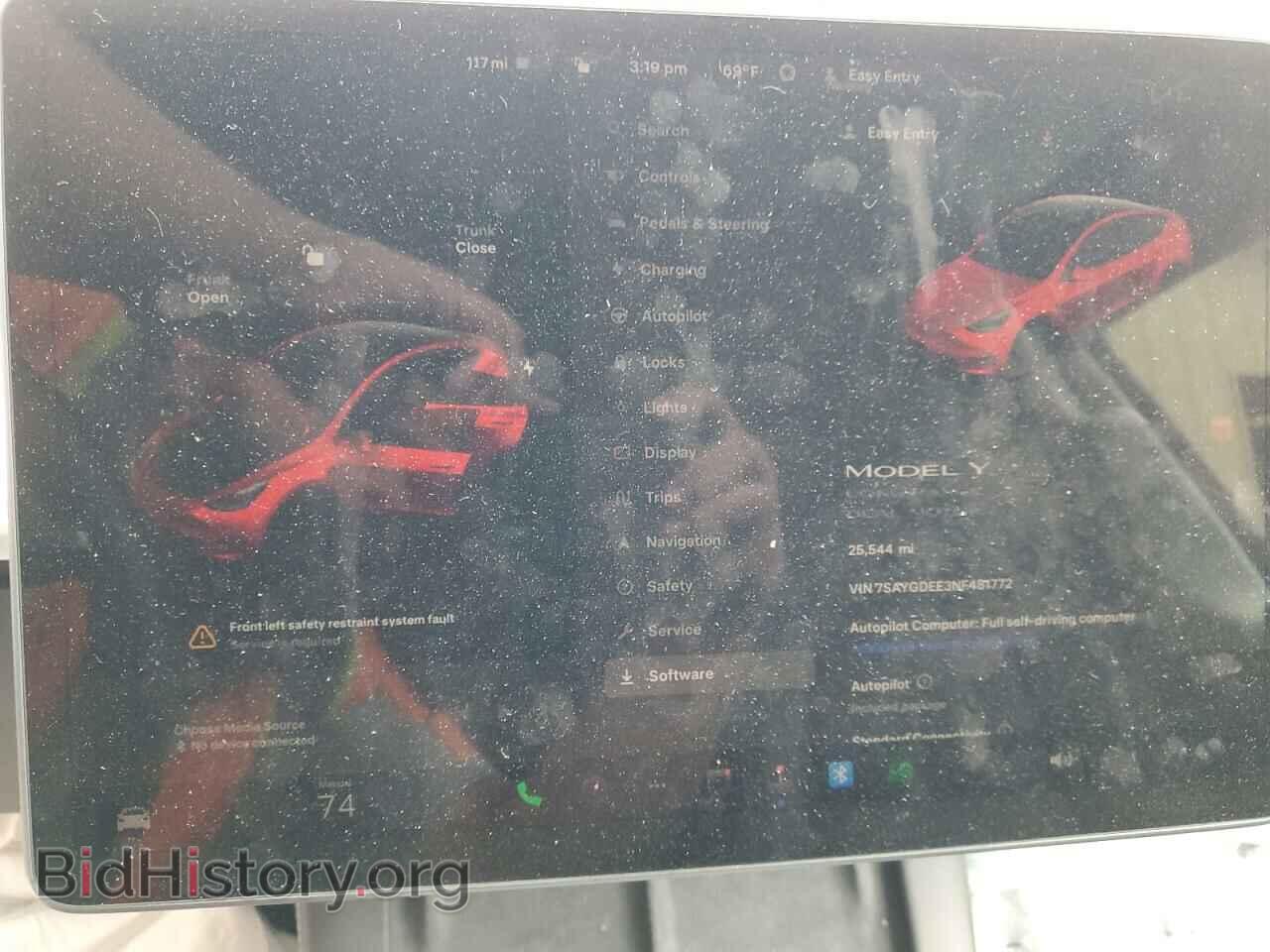 2022 TESLA MODEL Y - VIN: 7SAYGDEE3NF481772 - Фото 9