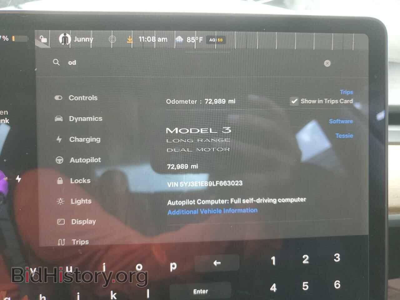 2020 TESLA MODEL 3 - VIN: 5YJ3E1EB9LF663023 - Photo 9