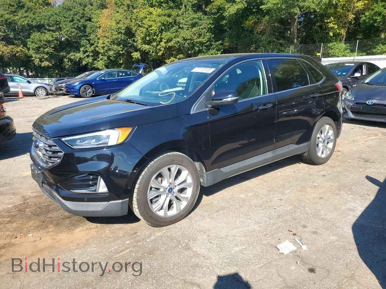 2022 Ford EDGE Titanium (VIN 2FMPK4K93NBA14665) — фото 1 из 12, Copart, повреждение: передняя часть