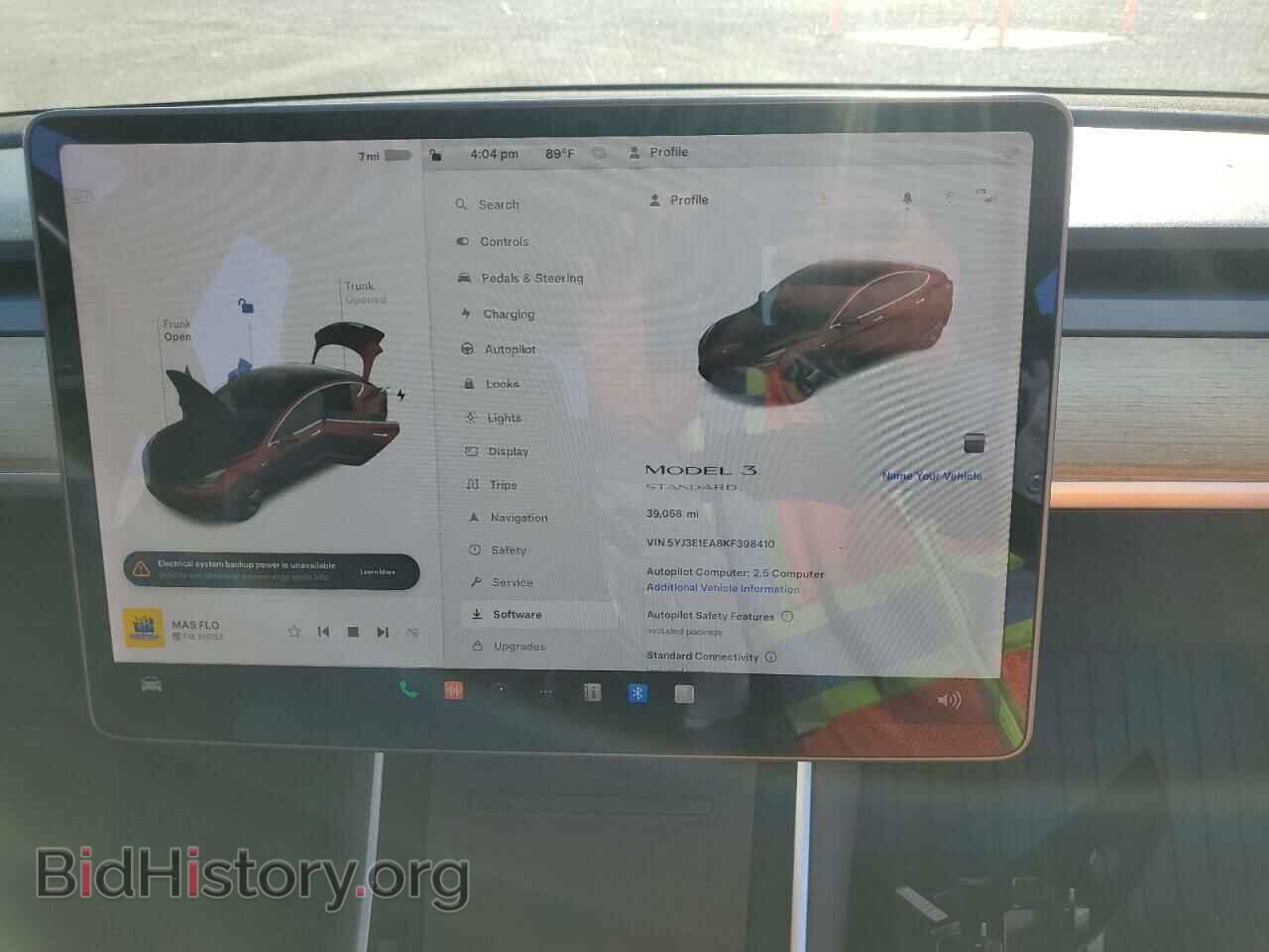 2019 TESLA MODEL 3 - VIN: 5YJ3E1EA8KF398410 - Photo 9